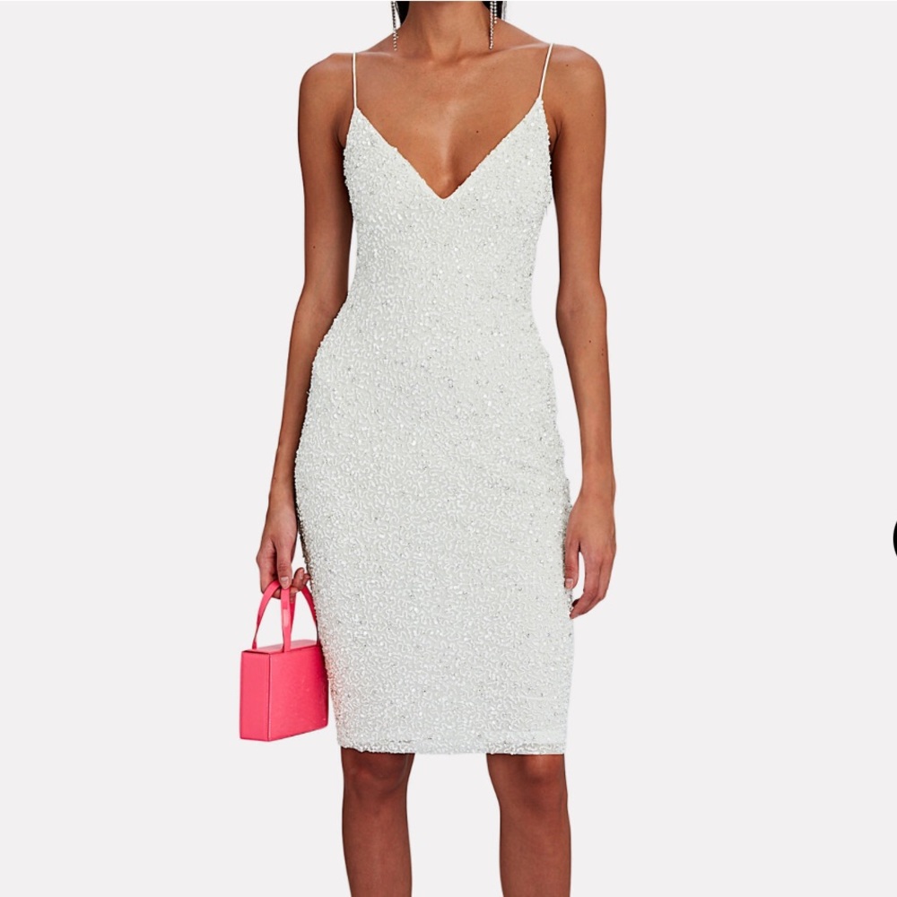 RETROFÊTE Bridal Billie Sequined And Beaded Midi Dress